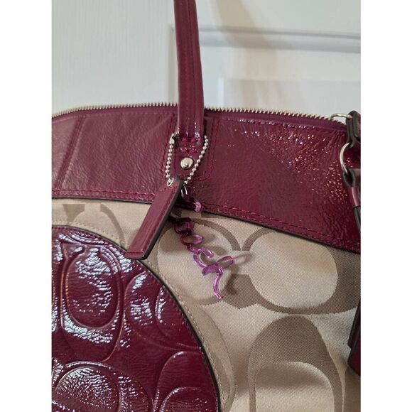 Coach Logo Laura Berry Purse Tote Shoulder Handbag - Picture 3 of 12